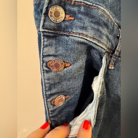 GAP Classic Denim maternity Overalls size small - Picture 6 of 8